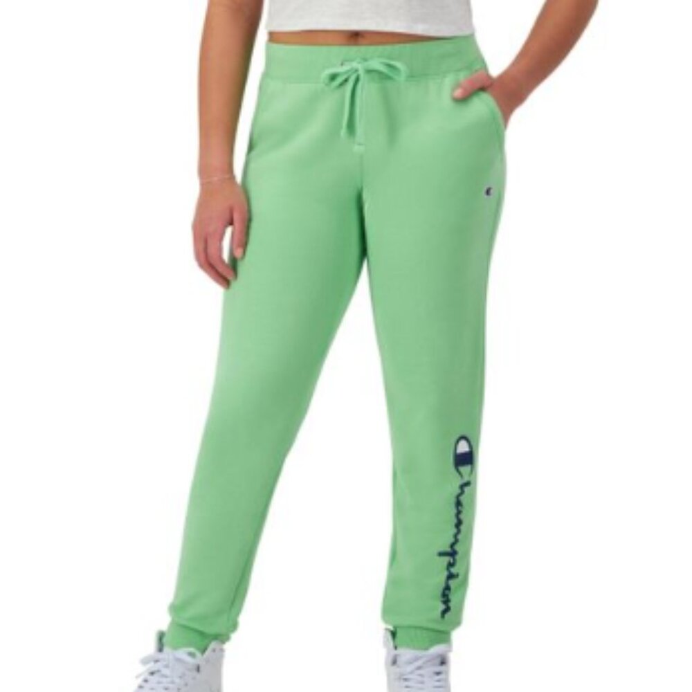 Champion Girls Fleece Jogger Sweatpants Green size S 7/8 NWT